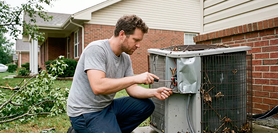 Storm Damage HVAC Restoration in New Brunswick